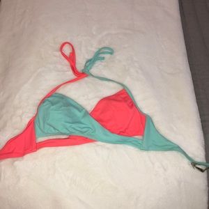 PINK VS Blue and Orange Wrap Bikini top